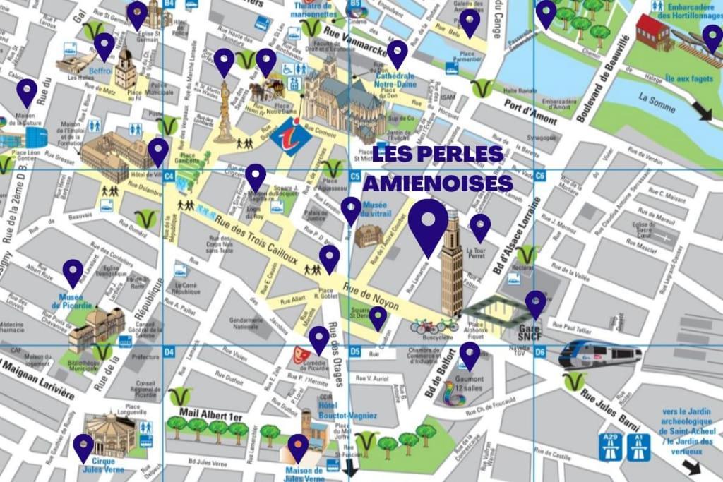 شقة Les Perles Amienoises Gold Pearl Hyper Centre أميا المظهر الخارجي الصورة